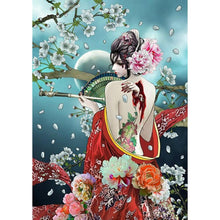 Charger l'image dans la galerie, Geisha - diamant rond complet - 30x40cm