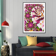 Charger l'image dans la galerie, Fleur - diamant rond complet - 30x40cm