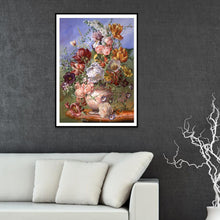 Charger l'image dans la galerie, Fleur - diamant rond complet - 30x40cm