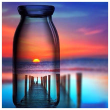 Charger l'image dans la galerie, Paysage - diamant rond complet - 30x30cm