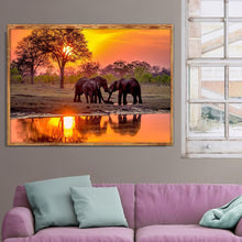 Charger l'image dans la galerie, Éléphant - peinture en diamant complet - 40x30cm