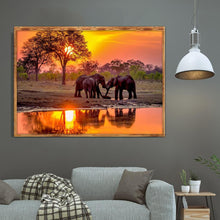 Charger l'image dans la galerie, Éléphant - peinture en diamant complet - 40x30cm