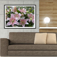 Charger l'image dans la galerie, Fleur - diamant rond complet - 40x30cm