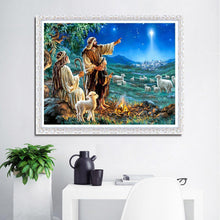 Charger l'image dans la galerie, Berger - diamant rond complet - 40x30cm