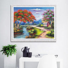 Charger l'image dans la galerie, Village - diamant rond complet - 40x30cm