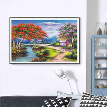 Charger l'image dans la galerie, Village - diamant rond complet - 40x30cm