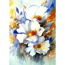 Charger l'image dans la galerie, Fleur - diamant rond complet - 40x30cm