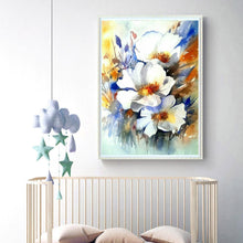 Charger l'image dans la galerie, Fleur - diamant rond complet - 40x30cm