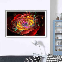 Charger l'image dans la galerie, Fleur - diamant rond complet - 40x30cm