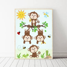 Charger l'image dans la galerie, Singe - diamant rond complet - 30x40cm