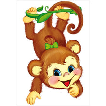 Charger l'image dans la galerie, Singe - diamant rond complet - 30x40cm