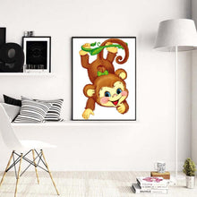 Charger l'image dans la galerie, Singe - diamant rond complet - 30x40cm