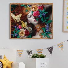 Charger l'image dans la galerie, Caractère - diamant rond complet - 40x30cm