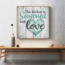 Charger l'image dans la galerie, Lettre - diamant rond complet - 35x25cm