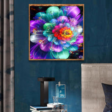 Charger l'image dans la galerie, Fleur - diamant rond complet - 30x30cm