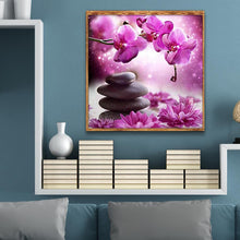 Charger l'image dans la galerie, Fleur - diamant rond complet - 30x30cm