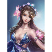 Charger l'image dans la galerie, Beauté - diamant rond complet - 40x30cm