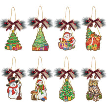 Charger l'image dans la galerie, Pendentif diamant de Noël en bois