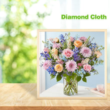 Charger l'image dans la galerie, Fleurs - diamant rond complet - 30x30cm