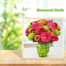 Charger l'image dans la galerie, Fleurs - diamant rond complet - 30x30cm