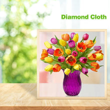 Charger l'image dans la galerie, Fleurs - diamant rond complet - 30x30cm