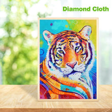 Charger l'image dans la galerie, Tigre - diamant rond complet - 30x40cm