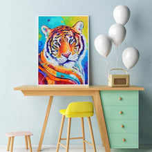 Charger l'image dans la galerie, Tigre - diamant rond complet - 30x40cm