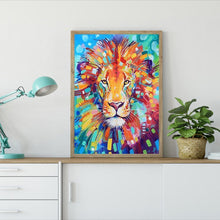 Charger l'image dans la galerie, Lion - diamant rond complet - 30x40cm