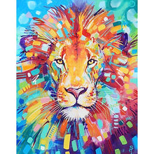 Charger l'image dans la galerie, Lion - diamant rond complet - 30x40cm