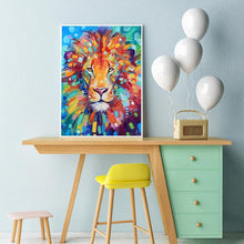 Charger l'image dans la galerie, Lion - diamant rond complet - 30x40cm
