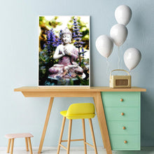 Charger l'image dans la galerie, Statue de Bouddha - diamant rond complet - 30x40cm