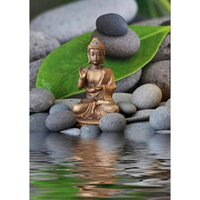 Charger l'image dans la galerie, Statue de Bouddha - diamant rond complet - 30x40cm