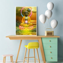 Charger l'image dans la galerie, Statue de Bouddha - diamant rond complet - 30x40cm