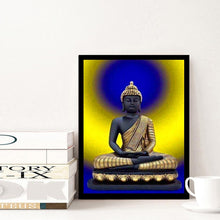 Charger l'image dans la galerie, Statue de Bouddha - diamant rond complet - 30x40cm