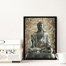 Charger l'image dans la galerie, Statue de Bouddha - diamant rond complet - 30x40cm