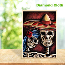 Charger l'image dans la galerie, Beauté de crâne - diamant rond complet - 30x40cm