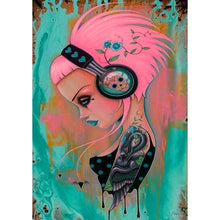 Charger l'image dans la galerie, Beauté de crâne - diamant rond complet - 30x40cm