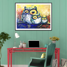 Charger l'image dans la galerie, Oiseaux - diamant rond complet - 40x30cm