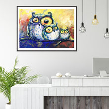 Charger l'image dans la galerie, Oiseaux - diamant rond complet - 40x30cm