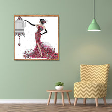 Charger l'image dans la galerie, Caractère - diamant rond complet - 30x30cm