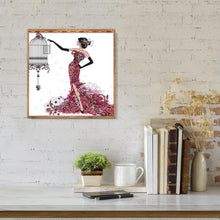 Charger l'image dans la galerie, Caractère - diamant rond complet - 30x30cm