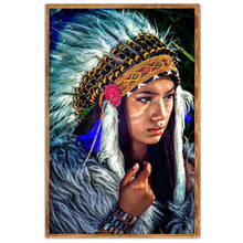 Charger l'image dans la galerie, Caractère - diamant rond complet - 40x30cm