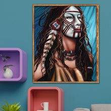 Charger l'image dans la galerie, Caractère - diamant rond complet - 40x30cm