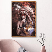 Charger l'image dans la galerie, Caractère - diamant rond complet - 40x30cm