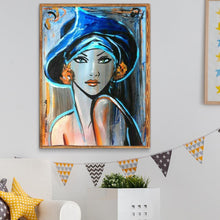 Charger l'image dans la galerie, Caractère - diamant rond complet - 40x30cm