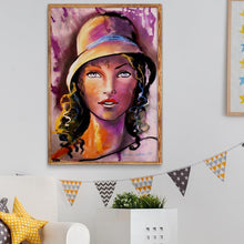 Charger l'image dans la galerie, Caractère - diamant rond complet - 40x30cm