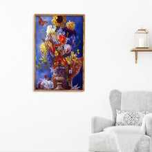 Charger l'image dans la galerie, Fleur - diamant rond complet - 40x30cm