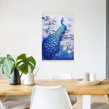 Charger l'image dans la galerie, Peafowl suspendu - diamant rond complet - 40x60cm
