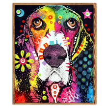 Charger l'image dans la galerie, Chien - diamant rond complet - 25x30cm
