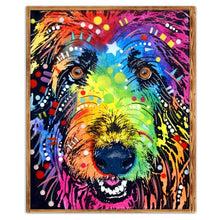 Charger l'image dans la galerie, Chien - diamant rond complet - 25x30cm